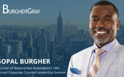 Gopal Burgher named co-chair of National Bar Association’s Corporate Counsel Leadership Summit