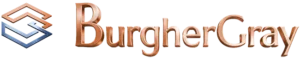 BurgherGray Logo 3d Metallic